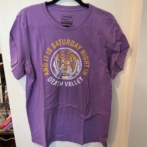 EUC Homefield Louisiana State University (LSU) Purple T-Shirt Large
